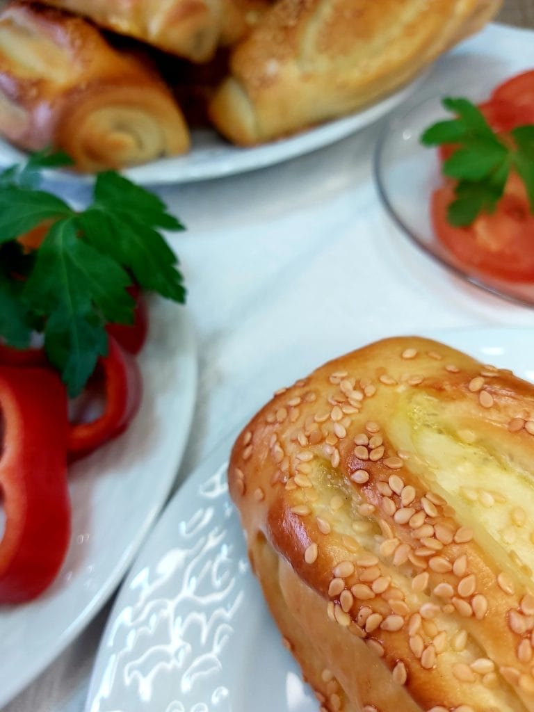 Sausage Rolls in a Soft Yogurt Dough - A Cup Full of Sprinkles