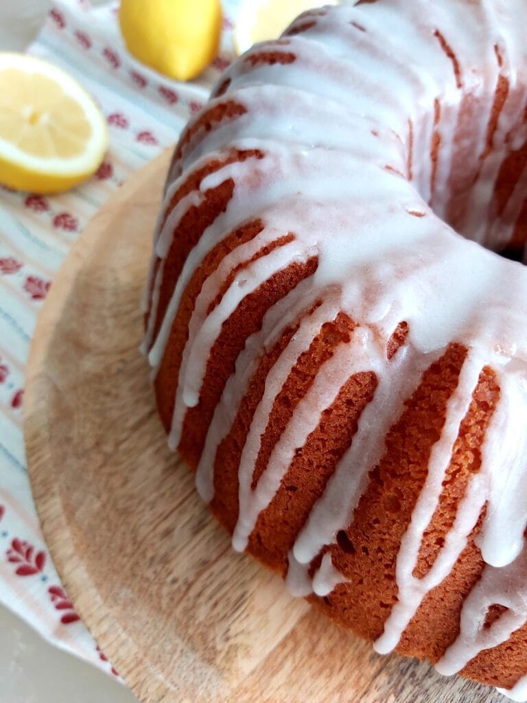 Simple Lemon Yogurt Cake | Light Texture with a moist crumb