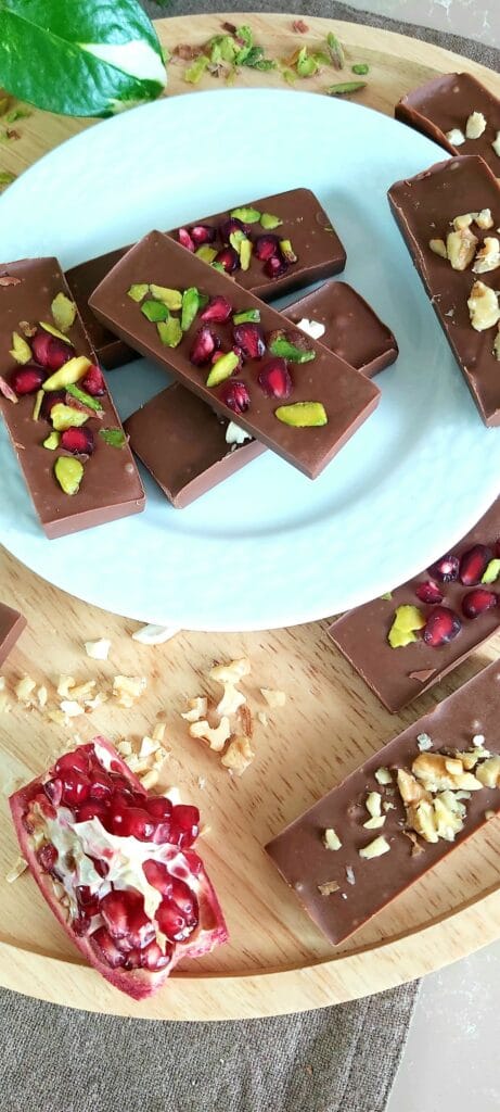 Chocolate Pomegranate Nut Bites - A Cup Full of Sprinkles