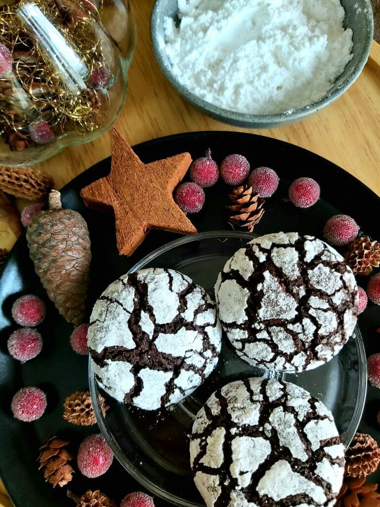 Chocolate Crinkle Cookies - A Cup Full of Sprinkles