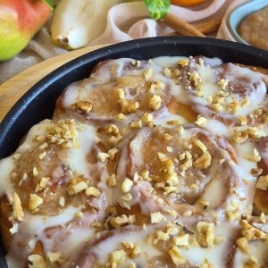 Pear & Walnut Cinnamon Rolls